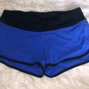 lululemon blue tracker shorts.